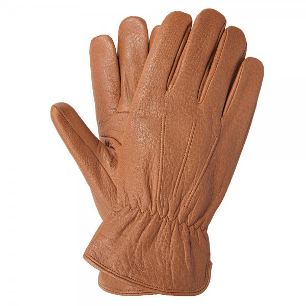 JACKSON Men’s Gloves, Buffalo Nappa Leather, Cognac, Size 8.5
