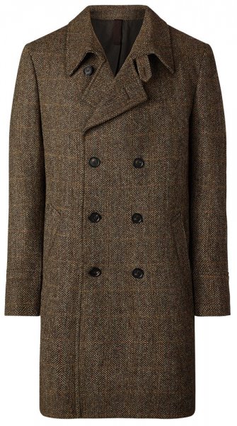 Manteau pour homme Harris Tweed, brun, taille 27