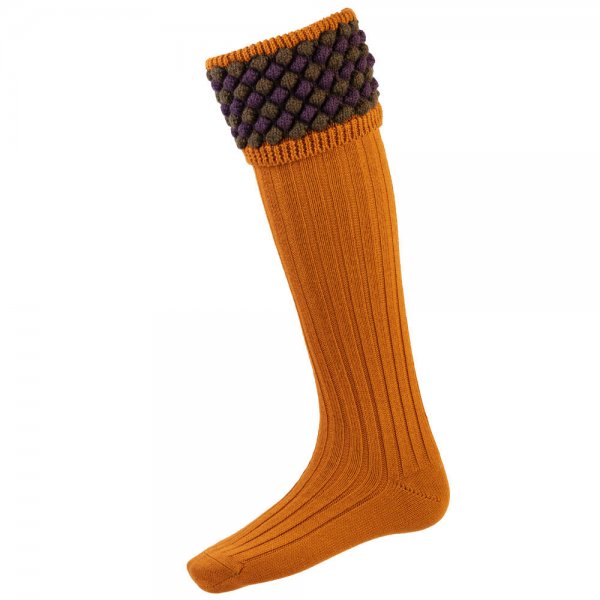 Chaussettes de chasse p. homme House of Cheviot ANGUS, ocre, M (42-44)