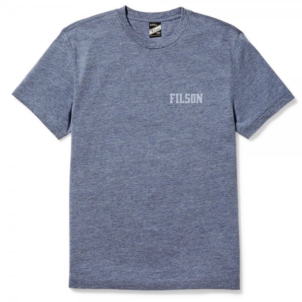 Filson Buckshot T-shirt, Light Blue Heather, L