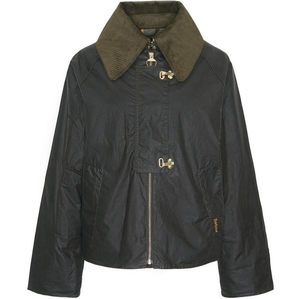 Barbour »Drummond« Ladies’ Waxed Jacket, Archive Olive, Size 40