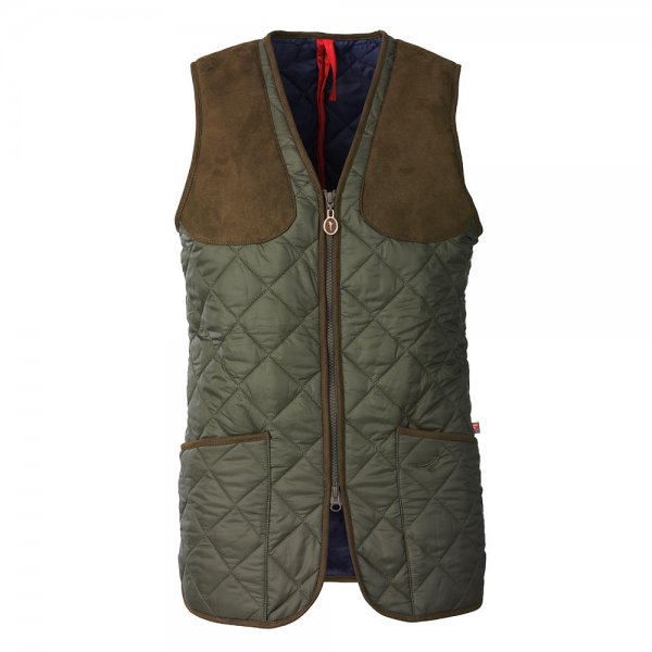 Laksen Ladies Quilted Vest »Cheltenham«, Olive, Size 34