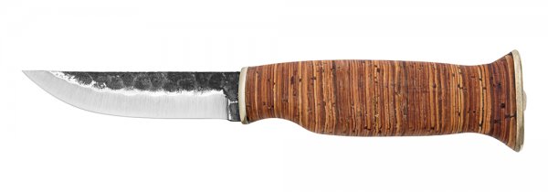 Cuchillo de caza y exteriores Wood Jewel, corteza de abedul