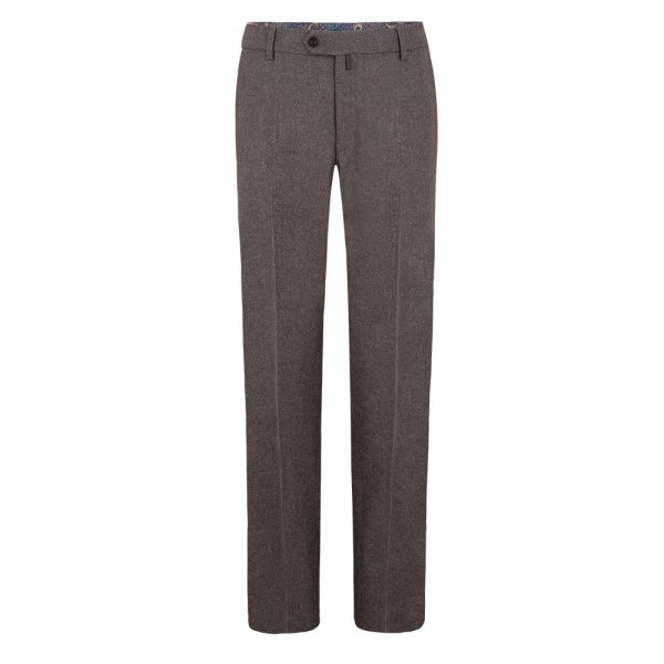 Pantalones de franela para hombre Meyer Bonn, marrón, talla 29
