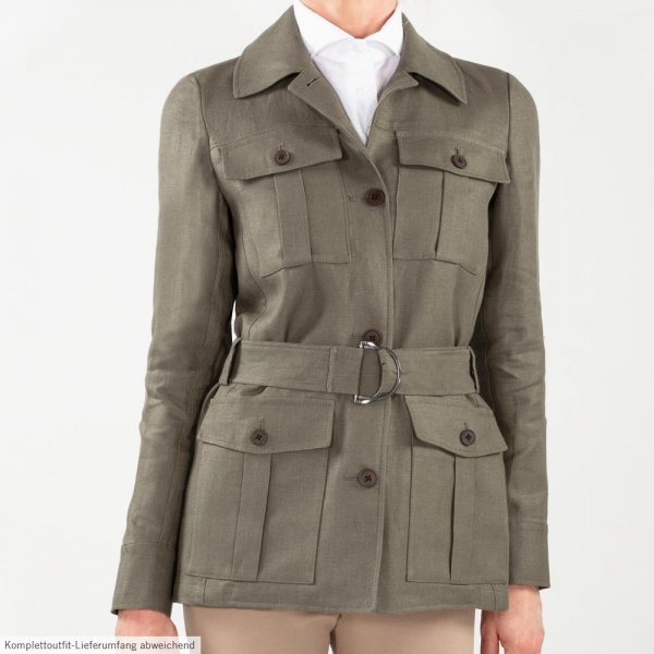 Women's safari jacket khaki cheap