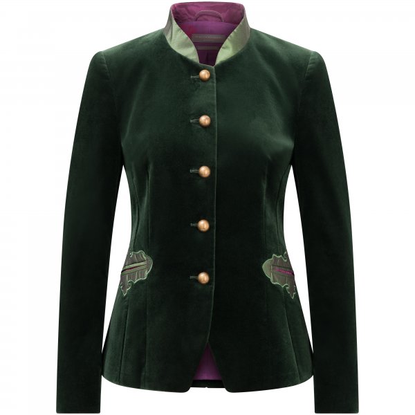 Von Dörnberg »Linalschler« Ladies' Traditional Velvet Jacket, Avocado, Size 38