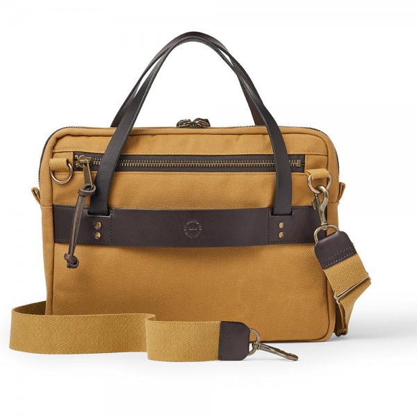 Filson Rugged Twill Compact Briefcase tan Rucksacke Taschen The GunDog Affair