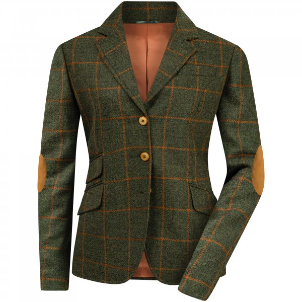 »Diana« Ladies' Tweed Blazer, Green/Orange, Size 34