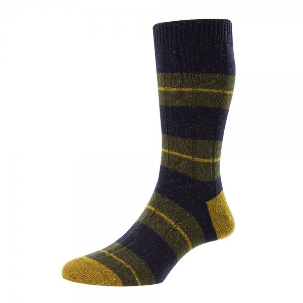 Scott Nichol Men's Socks BAYFIELD, Navy Fleck, Size M (39-43)