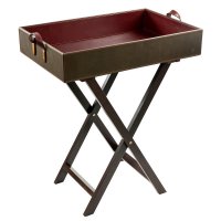 Rey Pavón Leather Tray Table