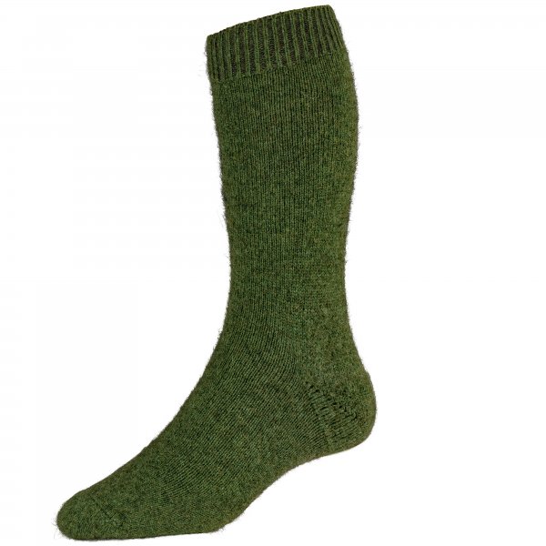 Socks, Possum Merino, Green, Size M
