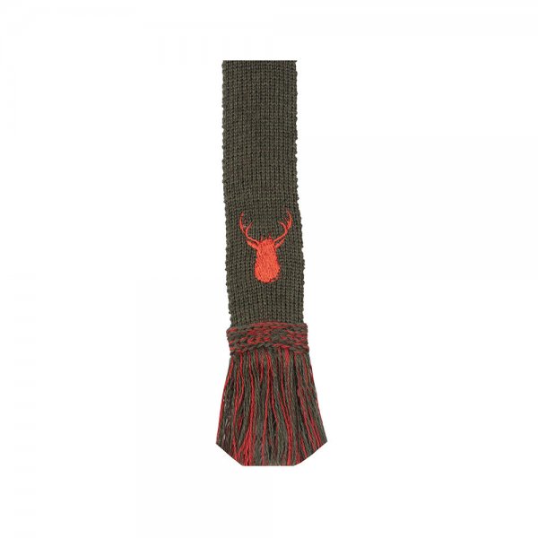 House of Cheviot Garter Ties, Stag, Spruce