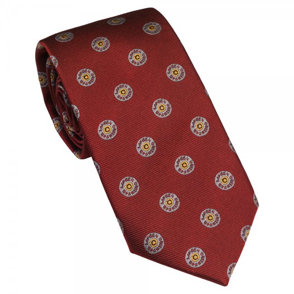 Laksen krawat, naboje, czerwony