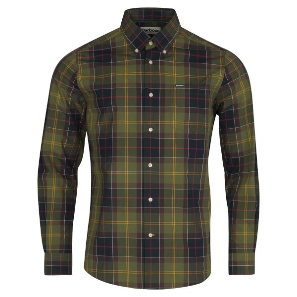 Camisa para hombre Barbour »Kippforde«, cuadros tartán clásico, talla 3XL