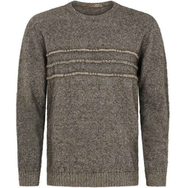 Possum Merino Men’s Sweater, Grey Melange, Size XL