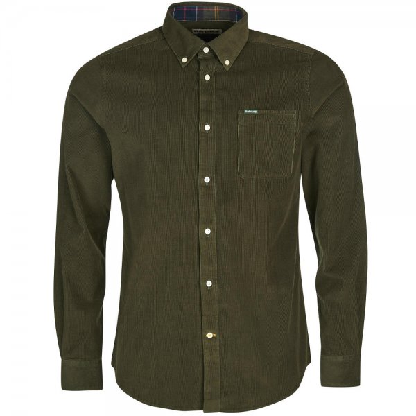 Chemise pour homme Barbour » Ramsey «, vert forêt, taille M