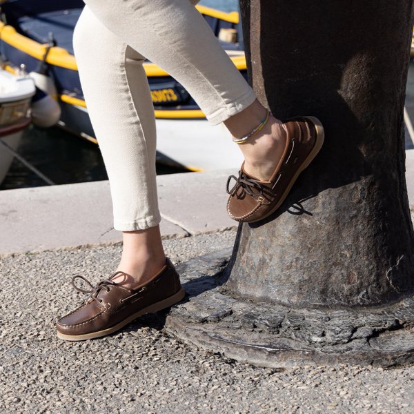 Le Chameau Galion Ladies Docksider Marron Size 36 Shoes The GunDog Affair