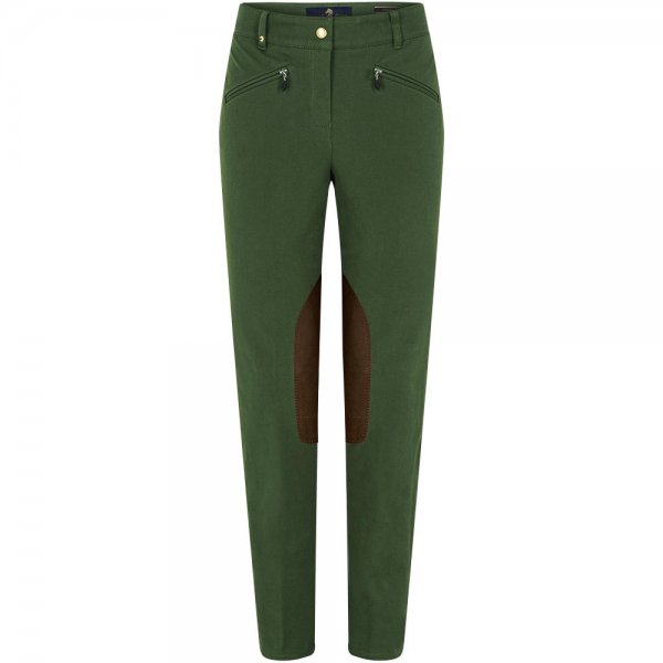 Pantalones p. mujer Pamela Henson »Soho«, algodón bielástico, Dark Safari, 36