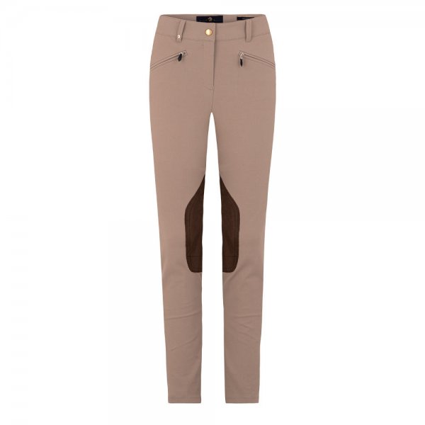 Pantalones p. mujer Pamela Henson »Soho«, algodón bielástico, taupe, talla 34