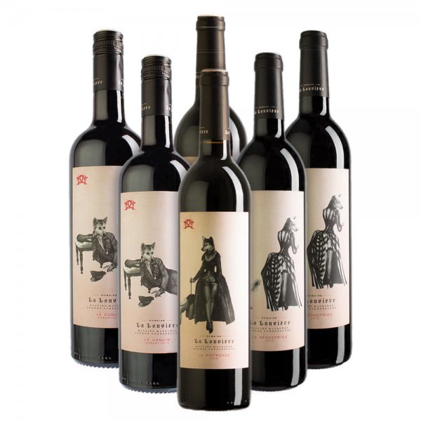 Set degustazione »Vino rosso Domaine La Louvière«, 6 x 750 ml