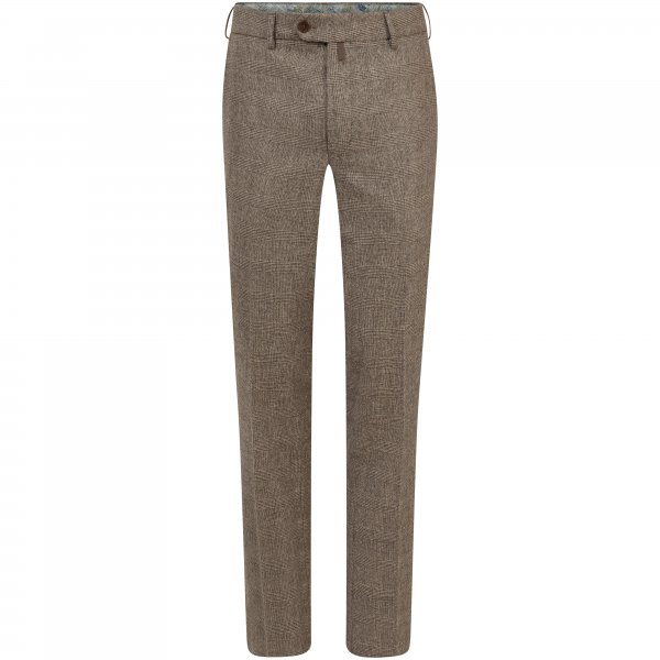 Meyer Herren Wollhose Bonn, hellbraun-kariert, Größe 54