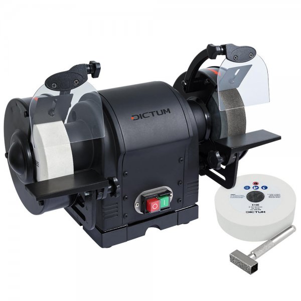 Touret à meuler DICTUM, moteur à faible régime DS 150 L + meule CBN DICTUM