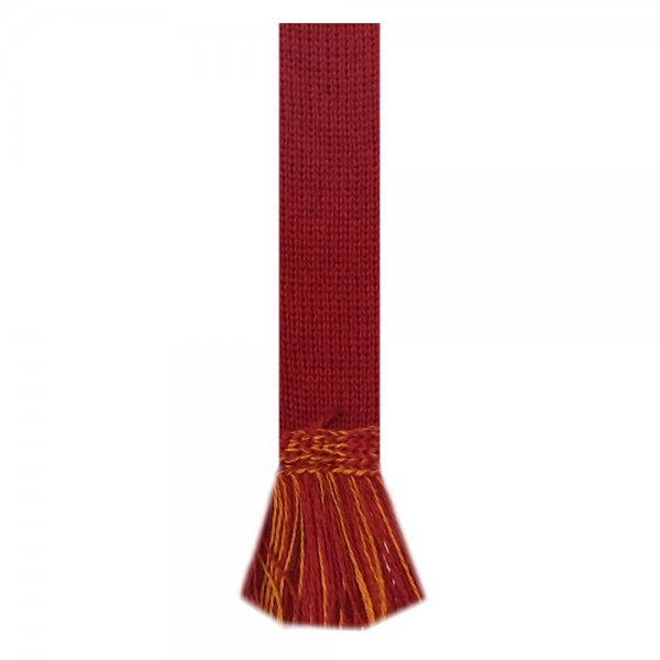 House of Cheviot Garter Ties, Bright Red/Ochre