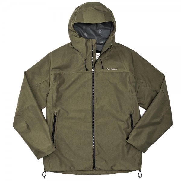 Filson Swiftwater Rain Jacket, Service Green, Size XL