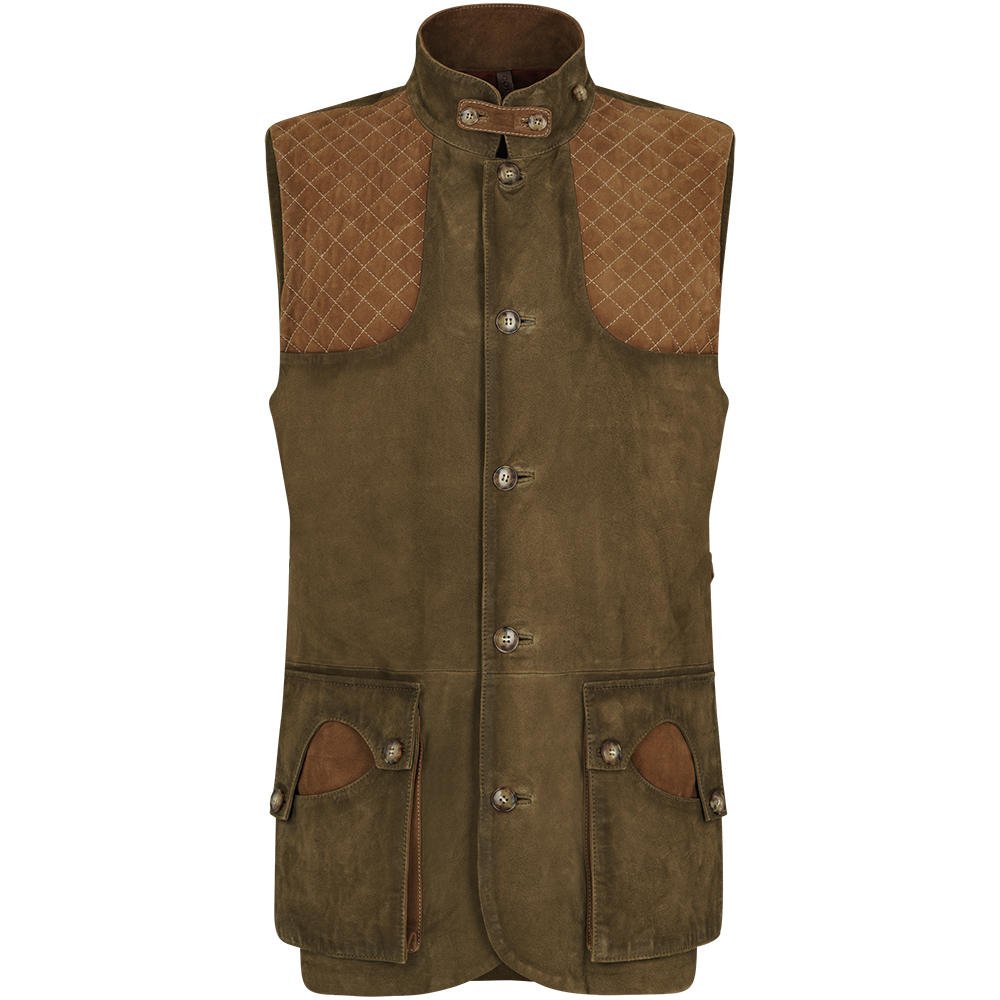 Leather shooting waistcoat online
