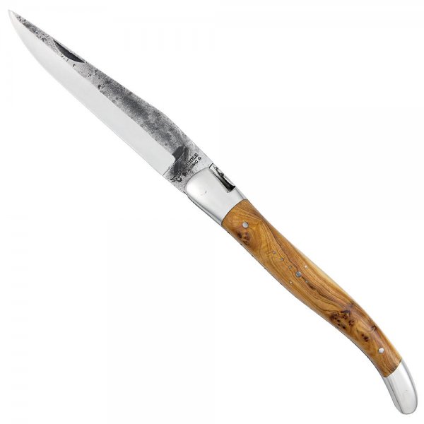 Couteau pliant Laguiole avec croute de forgeage, genévrier