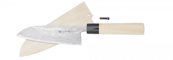 Hayashi Hocho, con vaina de madera, Santoku, cuchillo multiusos