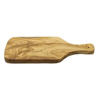 Planche à découper en bois d’olivier avec poignée, petite