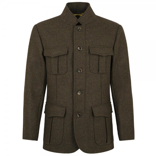 Von Dörnberg »Enno« Men's Jacket, Lambswool Tweed, Brown, Size 54