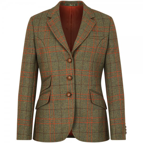 Lovat Tweed Ladies Blazer, Chequered, Size 34