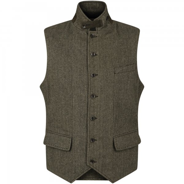 Gilet da uomo » Dandy«, tweed, verde scuro, taglia 56