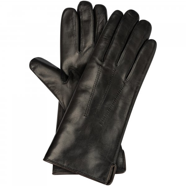 »Lana« Ladies’ Gloves, Nappa, Lambskin Lining, Black, Size 7.5