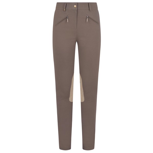 Pantaloni da donna Pamela Henson »Soho«, cotone Bi-Stretch, cioccolato, t. 42