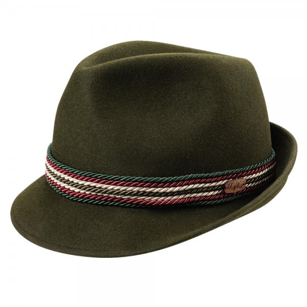 Sombrero para mujer Kepka »Die feine Grete«, verde, talla 56