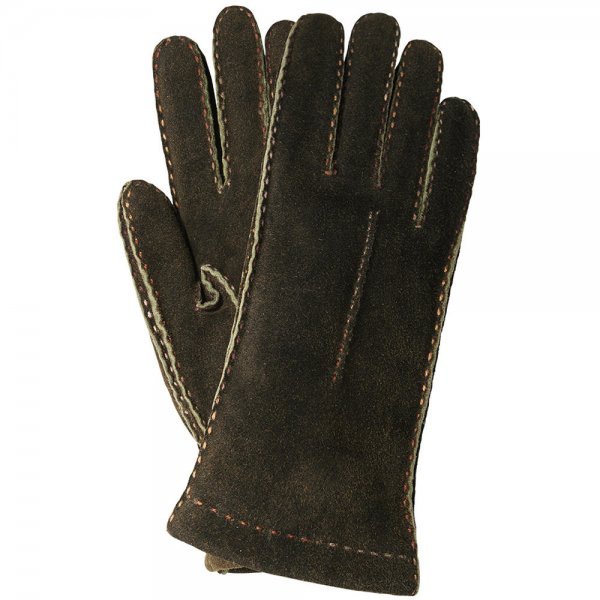 Damen Handschuhe PRATO, Ziegenvelours, Kaschmirfutter, mehrfarbig, Größe 6,5