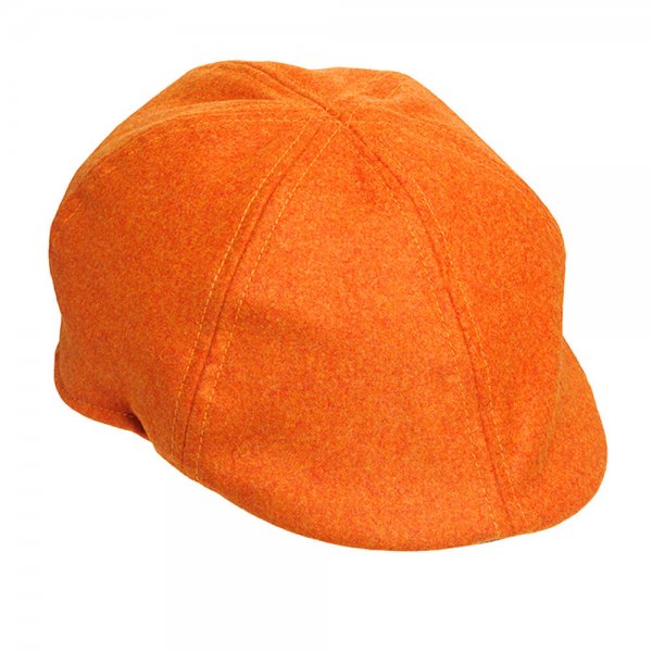 Laksen Tweed Cap, Blaze Orange, Size 59