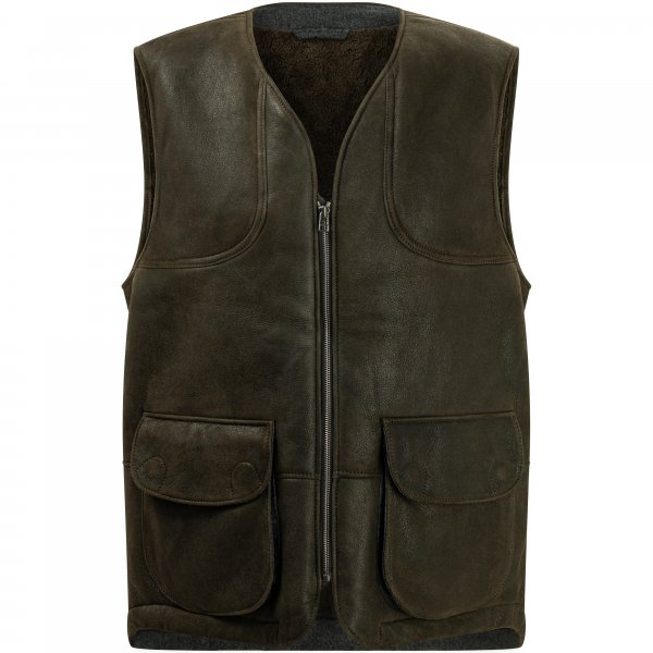 Meindl »Urban Gardener« Men's Lambskin Vest, Dusty Green, Size 50
