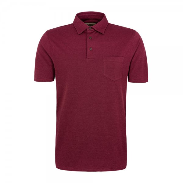 Purdey »Berkshire« Men's Polo Shirt with Chest Pocket, Audley Red, Size M