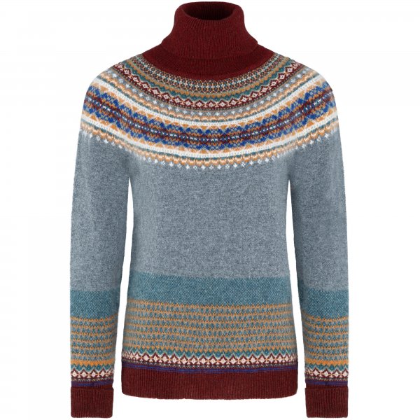 Suéter de cuello alto para mujer Eribé Fair Isle, Hawthorn, talla XL