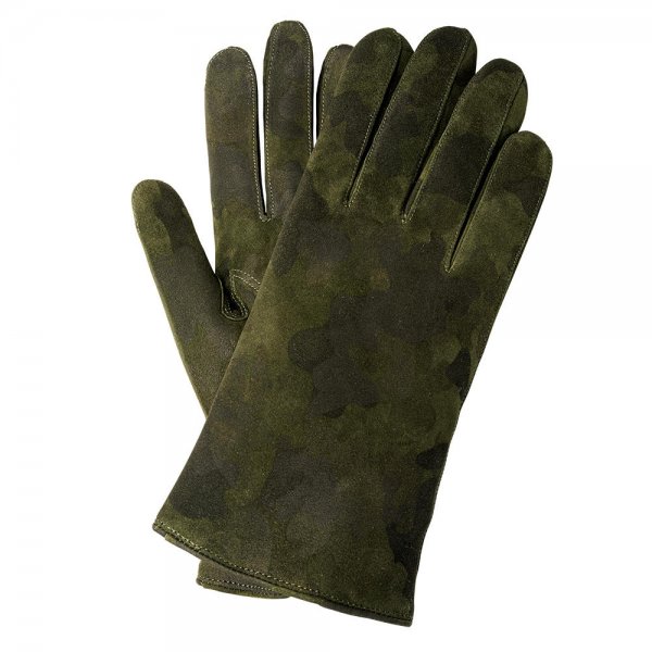 Herren Handschuhe MODENA, Ziegenvelours, Kaschmirfutter, dunkelgrün, Größe 9,5