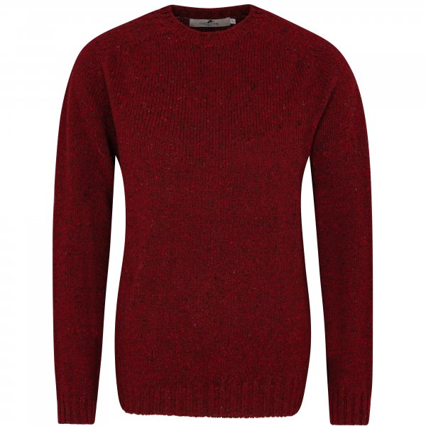 Suéter para mujer »Donegal«, rojo carmín, talla S