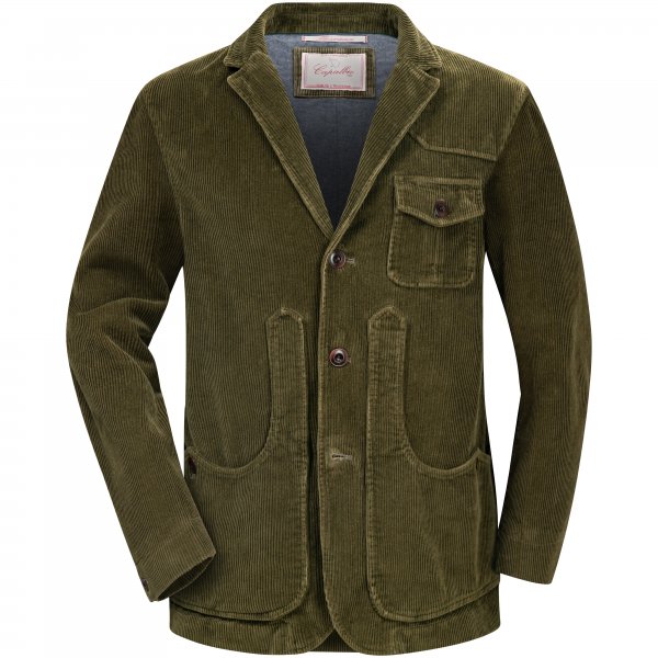 Veste en velours côtelé pour homme » Maremma «, vert olive, taille 54