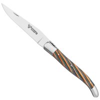 Cuchillo plegable Laguiole, chapa de madera dura