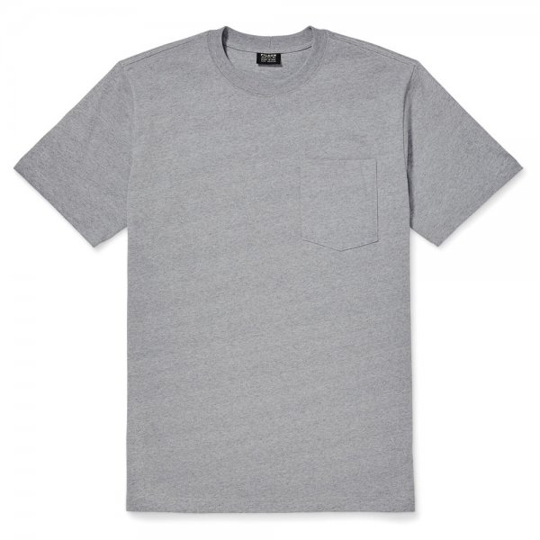 Filson Short Sleeve Outfitter Solid One-Pocket T-shirt, Gray Heather, M