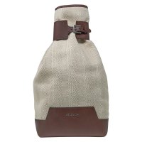 Athison Cotton Backpack, Sand/Brown
