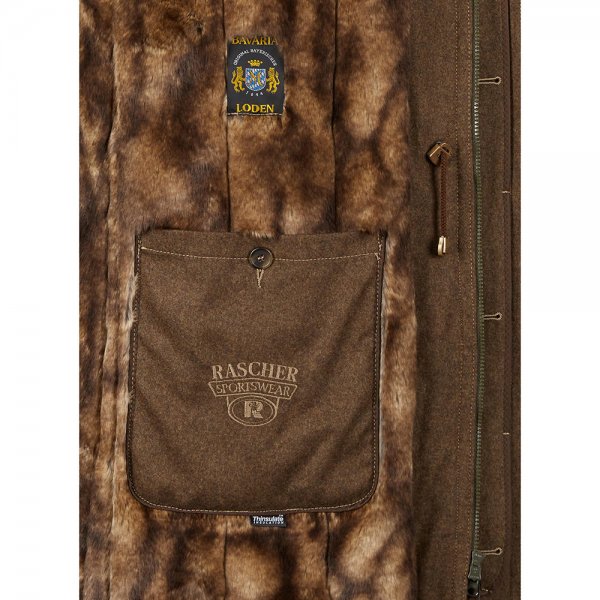 Rascher Prestige Kuno Loden Hunting Stand Coat Brown Size 50 Jackets Coats The GunDog Affair